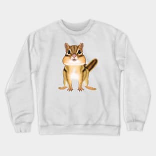 Cute Chipmunk Drawing Crewneck Sweatshirt